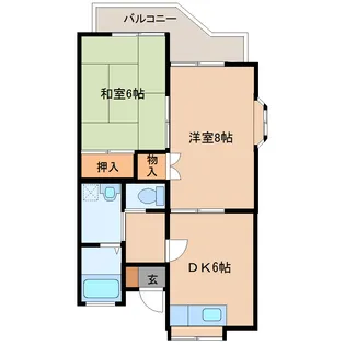 三リリアント・フミ【1階】の間取り