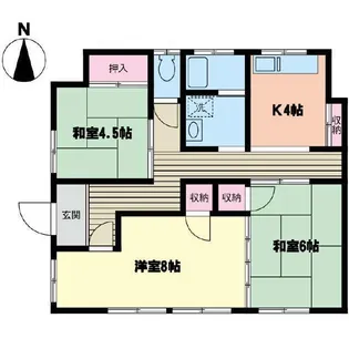 石上アパート【1階】の間取り