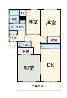 プレジール西千葉【2階】の間取り