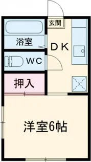 花菜ハイツ【1階】の間取り
