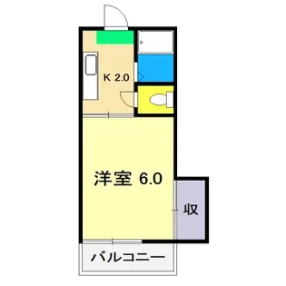 第5つくもコーポ【4階】の間取り