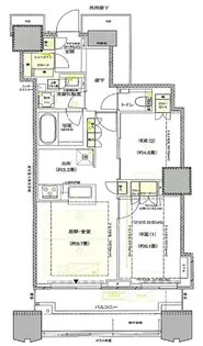 富久クロスコンフォートタワー【41階】の間取り