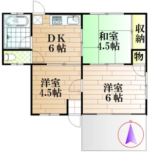 岡山県岡山市北区白石【一戸建】の間取り