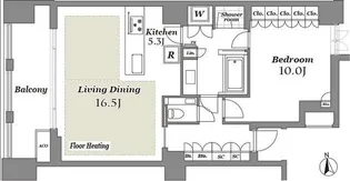 THE CONOE 三田綱町【4階】の間取り