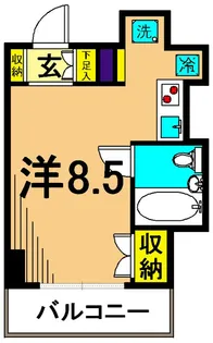 テラッサエスト【13階】の間取り