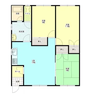 ウエストハウス【1階】の間取り