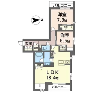 フォレナ【2階】の間取り