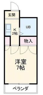 ベルシティ【7階】の間取り