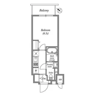 オーパスホームズ南行徳【6階】の間取り
