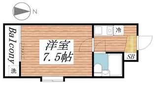 和歌山県和歌山市黒田【マンション】の間取り