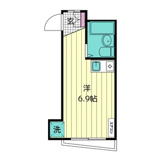 ラビアン西調布【2階】の間取り