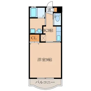 旭原大丸マンション B棟【2階】の間取り