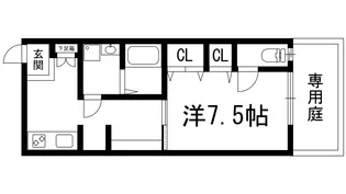 サウスコート呉服【1階】の間取り