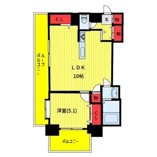 ライオンズステーションプラザ板橋・滝野川【10階】の間取り