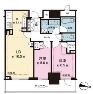 パークタワー西新宿【11階】の間取り
