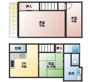 京都府京都市西京区嵐山上海道町【一戸建】の間取り