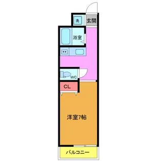 パークサイドハイツ【1階】の間取り