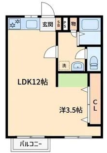 コーポ輝【2階】の間取り