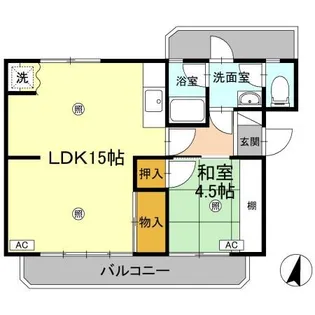 メゾン矢野【2階】の間取り