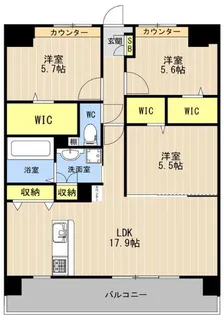 LIBTH光の森【7階】の間取り