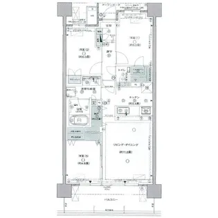 プラウドタワー仙台晩翠通セントラル【19階】の間取り