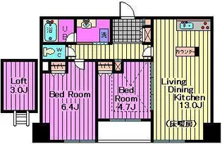 コンフォリア大宮(旧:SAION大宮)【12階】の間取り