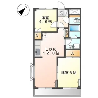 グレース春日【1階】の間取り