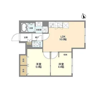 ウェルスクエア新宿戸山【3階】の間取り