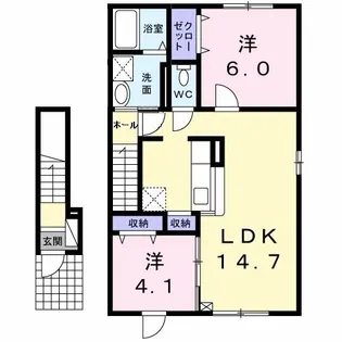 ソラーナ【2階】の間取り