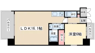 プレジオ梅田【8階】の間取り