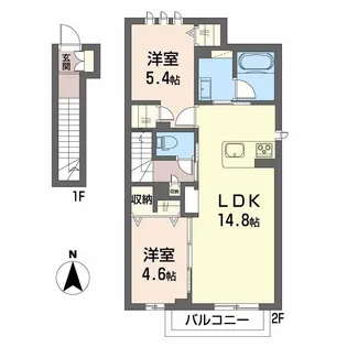 シティプラザ青森 C棟【2階】の間取り