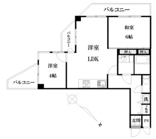 ストーク大山【9階】の間取り