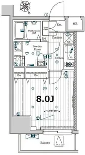メイクスデザイン門前仲町GARDEN【9階】の間取り