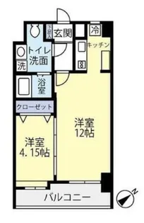 ローズモントフレア博多駅東【5階】の間取り