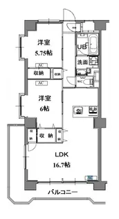 グランメール戸田【7階】の間取り