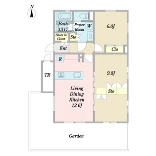 Lusso成城【1階】の間取り