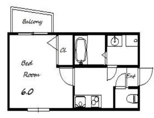 シャトーブリック【1階】の間取り