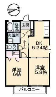 メゾン・ド・プラス【1階】の間取り