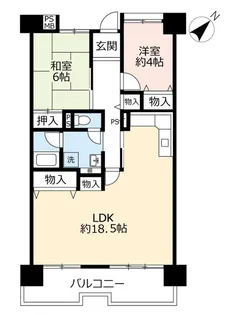 UR武庫川【11階】の間取り