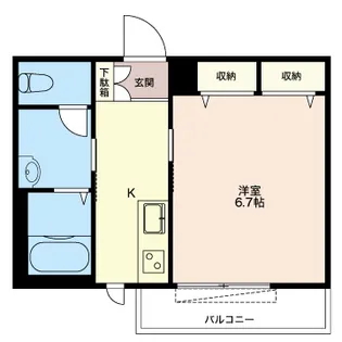 グランメール中野【2階】の間取り