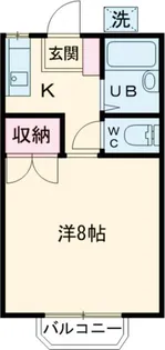 1Rの間取り画像