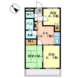 カナール【2階】の間取り