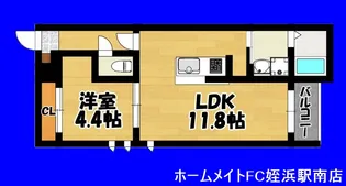 福岡県福岡市西区周船寺2【アパート】の間取り