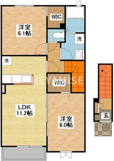 coco BLISS富の原2【2階】の間取り