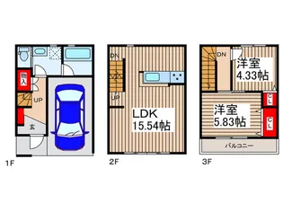 埼玉県ふじみ野市福岡武蔵野【一戸建】の間取り