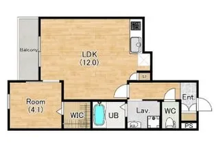ティーテラス【3階】の間取り