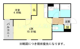 メゾンクラッセ大池通り【2階】の間取り