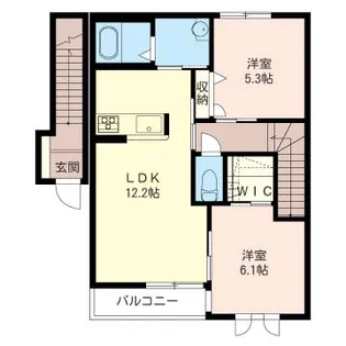 グロリアスヒル C【2階】の間取り
