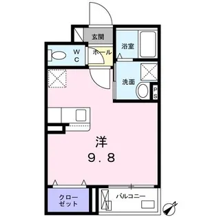 カーサ・デ・コンフォルト【3階】の間取り