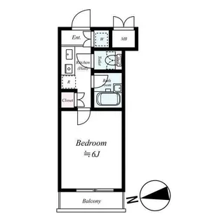 ルーブル三軒茶屋II【1階】の間取り
